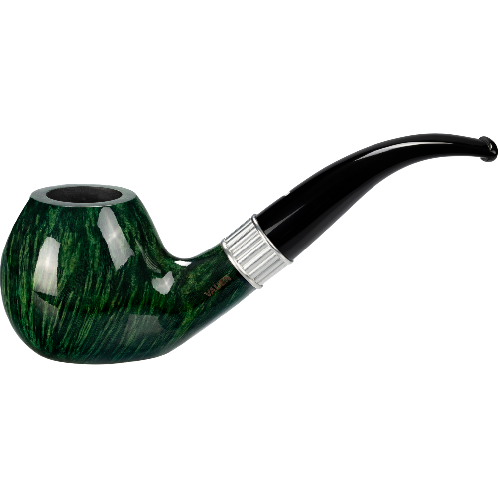 [KS179] Pipe Vauen Kensington Verte courbée Bague Métal